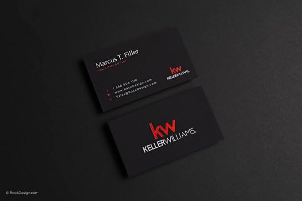 300gram Black Metallic Marble Business card