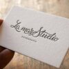250gram Embossed Metallic Business cards