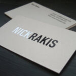 Embossed Double-Sided 250gram Matte Business Card